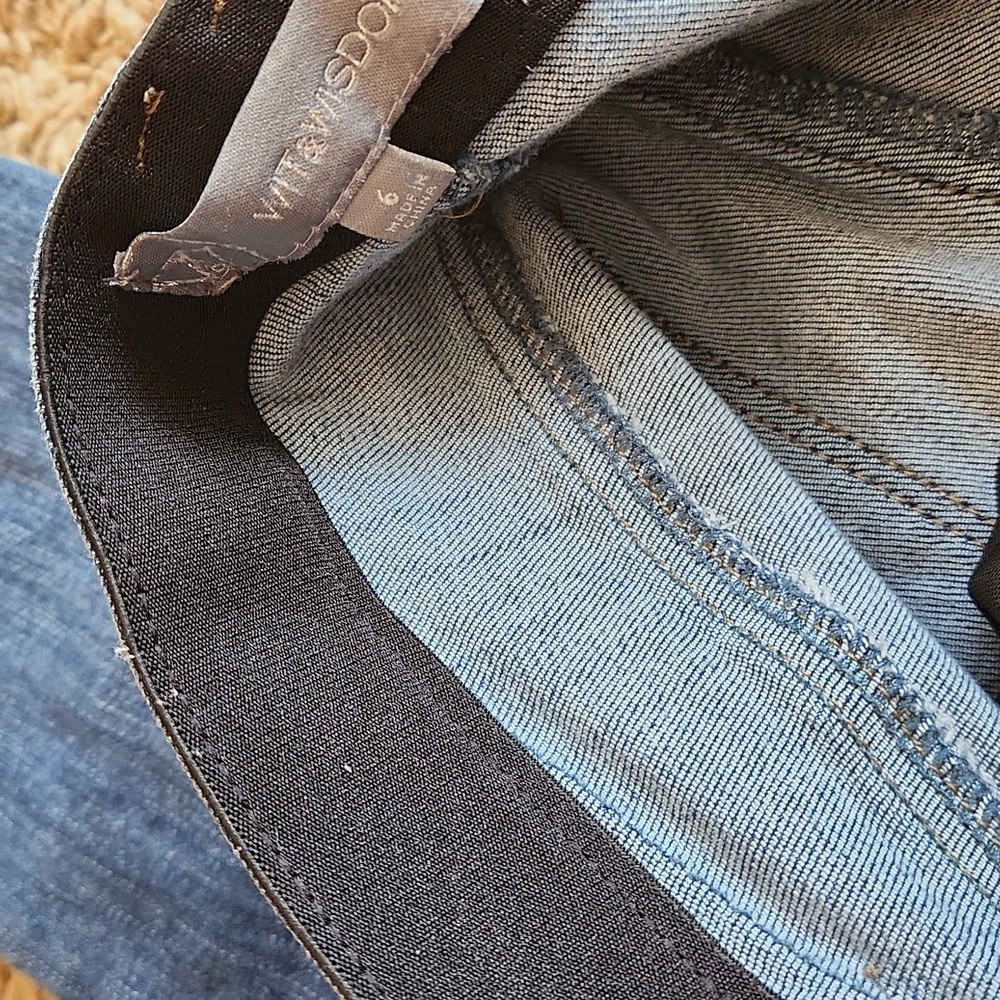 Wit And Wisdom Dark Classic Blue Denim Jeans Wimans Size 6 - Picture 7 of 12